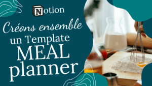 Vidéo YouTube le template meal planner