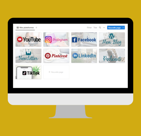 template notion calendrier éditorial les plateformes