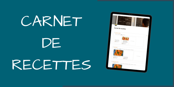 template notion recettes